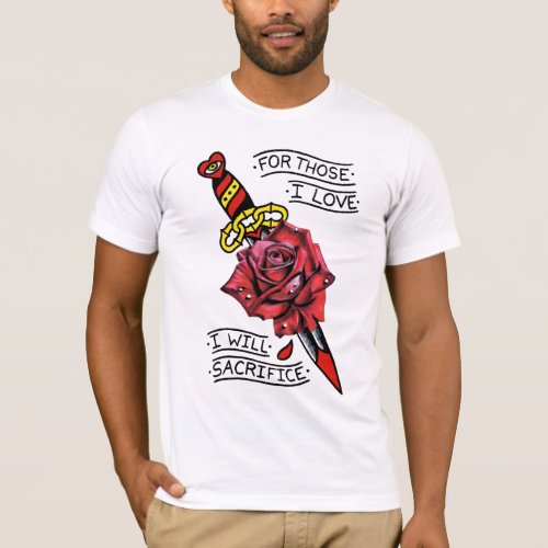 Odd Fellows Dagger and Rose T_Shirt