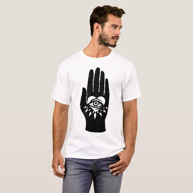 Odd Fellows Heart in Hand with All Seeing Eye T-Shirt (Front Full)