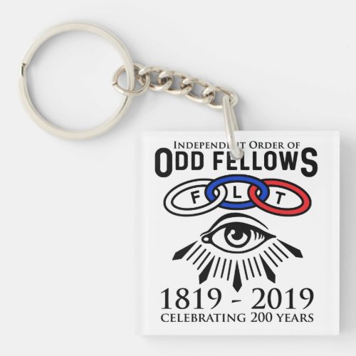 Odd Fellows Links and Eye 200th Anniversary Keychain