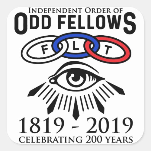Odd Fellows Links and Eye 200th Stickers