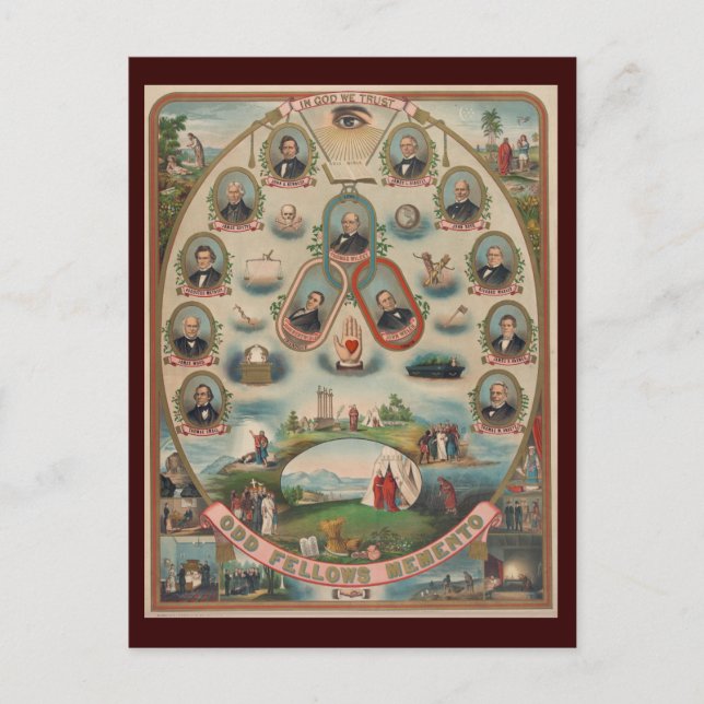 Odd Fellows Postcard (Front)