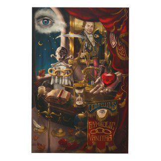 Odd Fellows Symbolic Vanitas Wood Wall Art