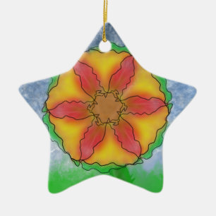 Odd Flower Ceramic Ornament