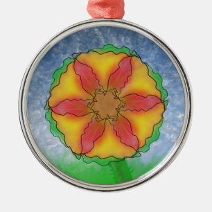 Odd Flower Metal Ornament