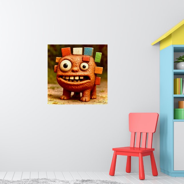 Odd Friends – Rainbow Block Monster PosterPoster Poster (Nursery 1)