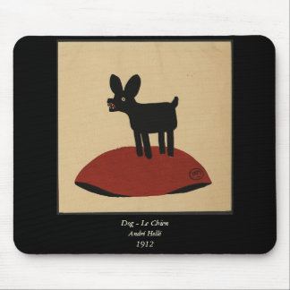 Odd Funny Looking Dog - Colorful Book Illustration Mouse Pad