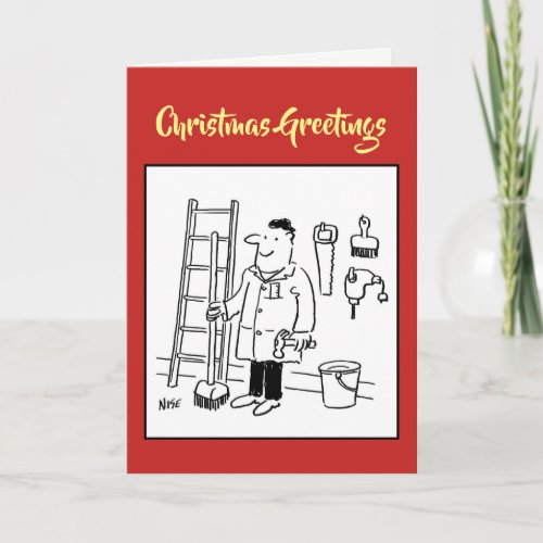 Odd Job Handyman Christmas Card