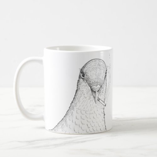 Odd Pigeon Mug  Funny Birds with Attitude
