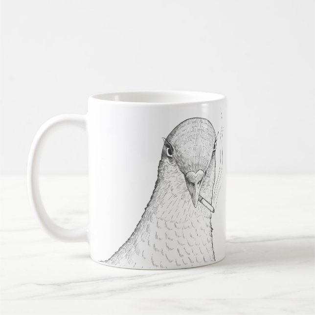 Odd Pigeon Mug | Funny Birds with Attitude (Left)