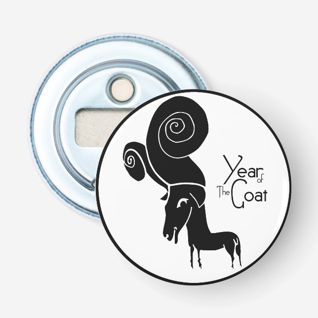 Odd Ram Goat Chinese Year Zodiac Bottle Opener (Front)