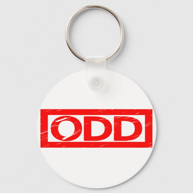 Odd Stamp Keychain (Front)