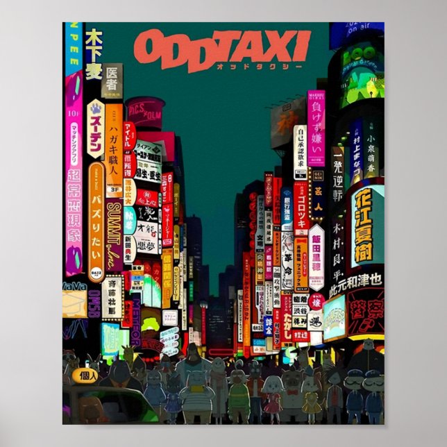 Odd Taxi Poster (Front)