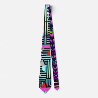 Odd Tiki God at the Memphis Design Party Neck Tie