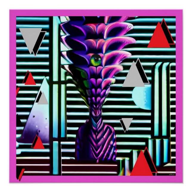 Odd Tiki God at the Memphis Design Party Poster (Front)