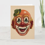 Odd Vintage Clown Birthday Card<br><div class="desc">Custom restored,  high quality vintage clown image.</div>