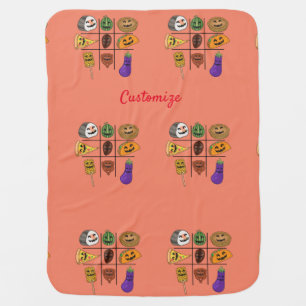 Oddball Jack o'lantern Medley Thunder_Cove Baby Blanket