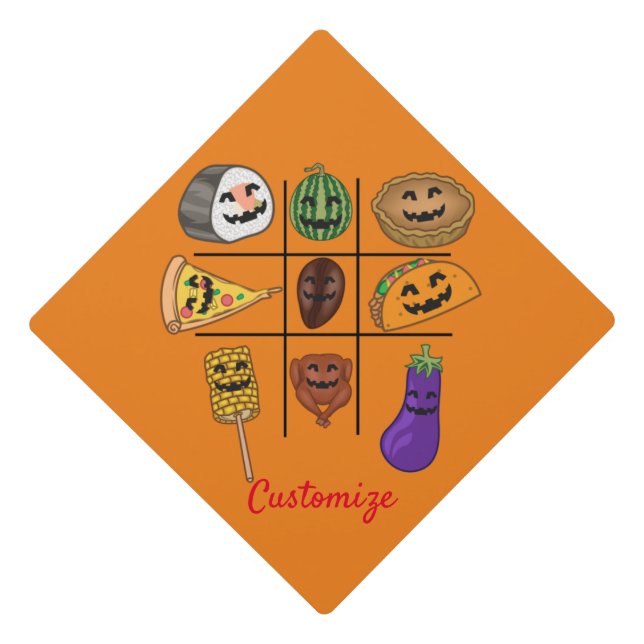 Oddball Jack o'lantern Medley Thunder_Cove Graduation Cap Topper (Front)