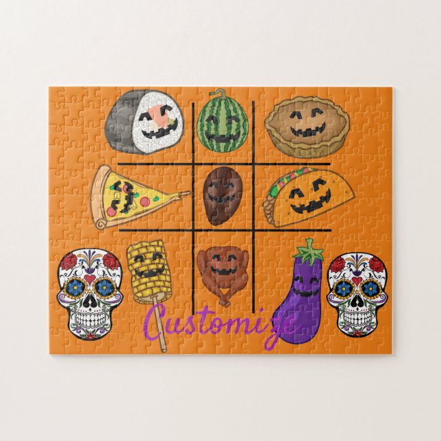 Oddball Jack o'lantern Medley Thunder_Cove Jigsaw Puzzle (Horizontal)