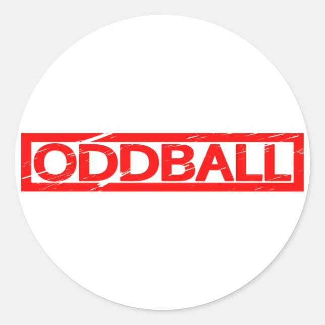 Oddball Stamp Classic Round Sticker (Front)