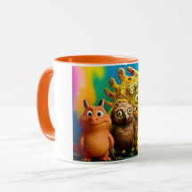 OddFriends Colorful Monster Mug – Creepy Cute Coff