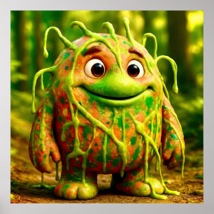 OddFriends – Gooey Green Monster Poster