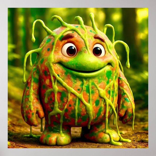 OddFriends – Gooey Green Monster Poster (Front)