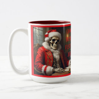Oddie Beau's Festive 2024 - Limited Edition Two-Tone Coffee Mug
