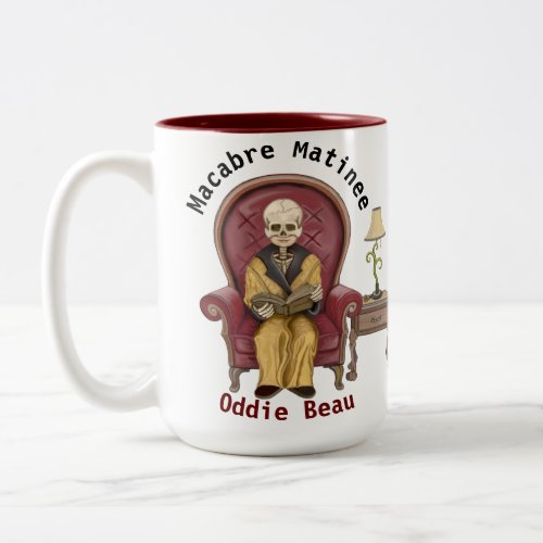 Oddie Beaus Macabre Matinee Edition Two_Tone Two_Tone Coffee Mug