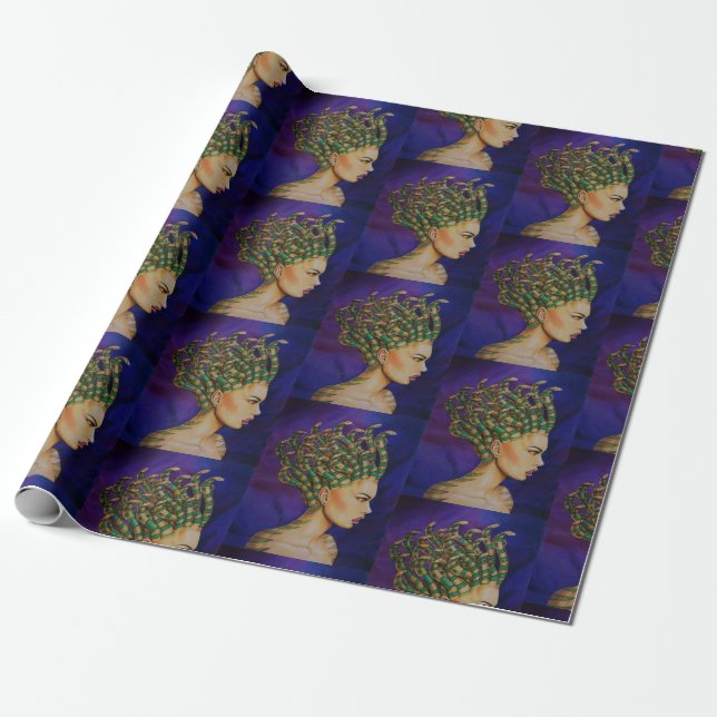 Oddities Medusa the Queen Gift Wrap (Unrolled)
