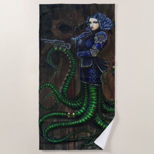 Oddities Octogirl Daughter of Cthulhu Beach Towel