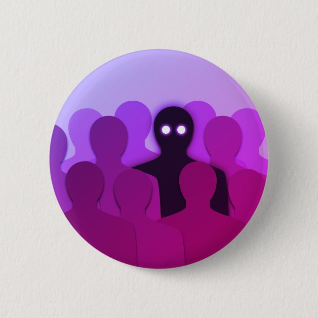 Oddity Surreal Pink Aesthetic Weirdo Button (Front)