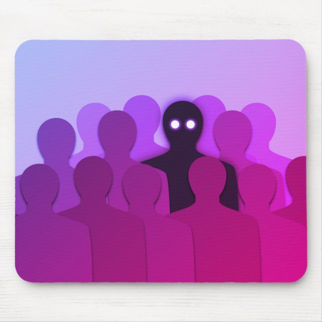 Oddity Surreal Pink Aesthetic Weirdo Mouse Pad (Front)