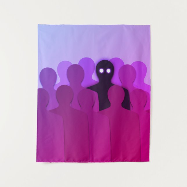 Oddity Surreal Pink Aesthetic Weirdo Tapestry (Front)