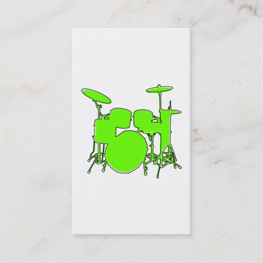 Customizable oddRex drums Business Card Template