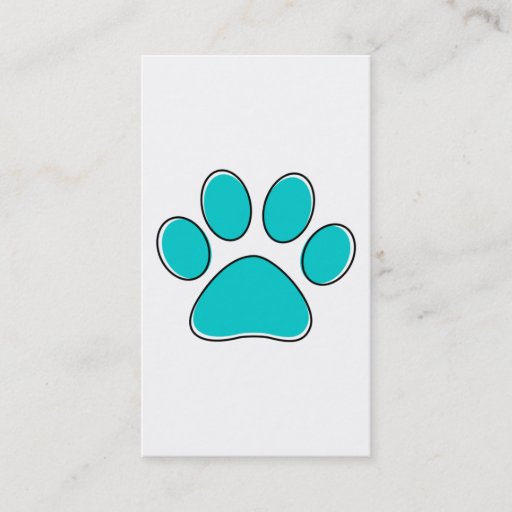 Customizable oddRex pet paw Business Cards