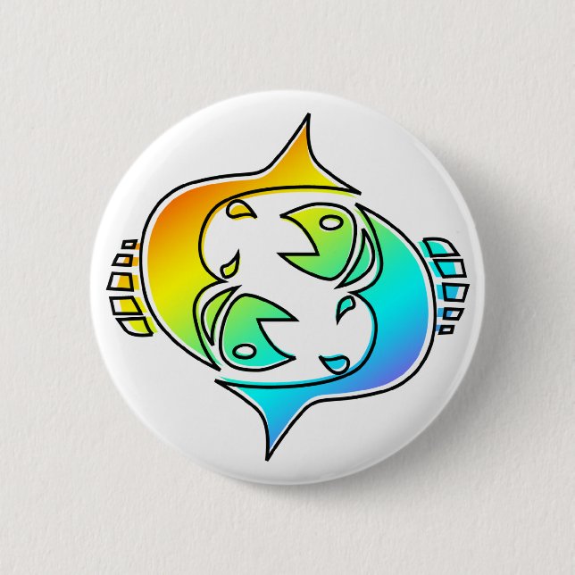 oddRex pisces Button (Front)