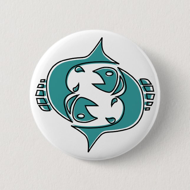 oddRex pisces Button (Front)