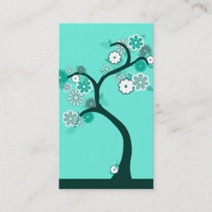 oddRex retro tree Business Card
