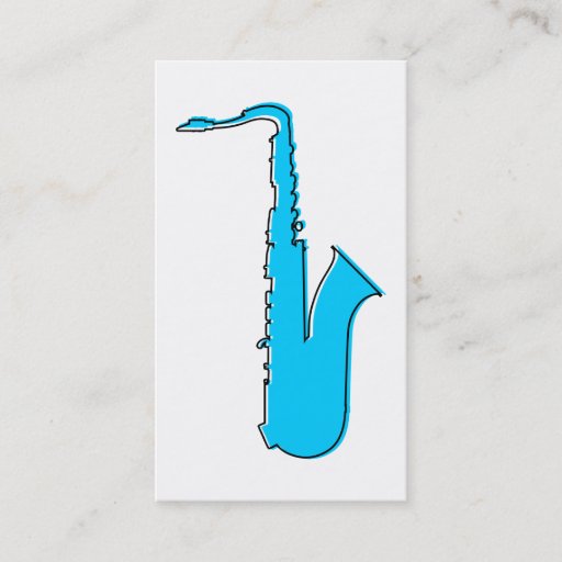 Customizable oddRex saxophone Business Cards