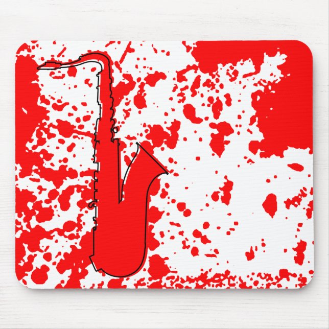oddRex saxophone Mouse Pad (Front)