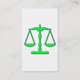 oddRex scales of justice Business Card