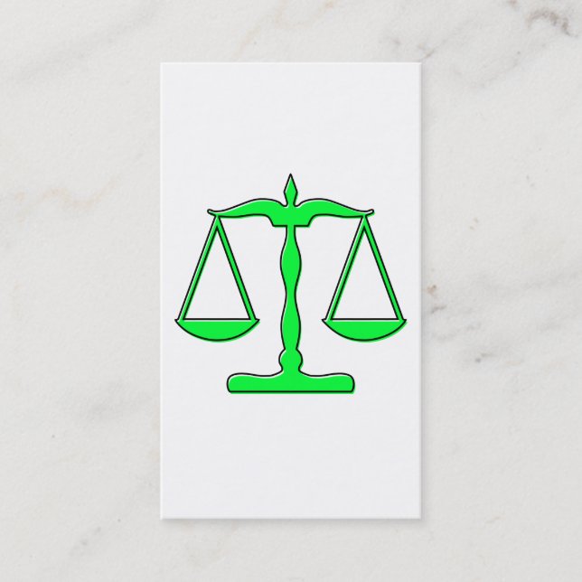 oddRex scales of justice Business Card (Front)