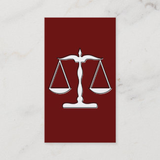 oddRex scales of justice Business Card