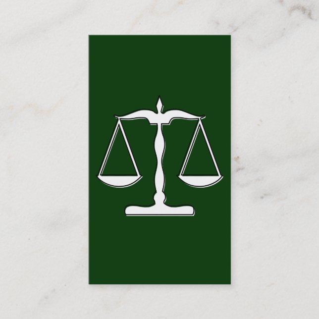 oddRex scales of justice Business Card (Front)