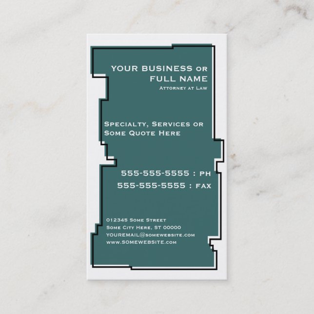 oddRex scales of justice Business Card (Front)