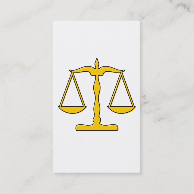oddRex scales of justice Business Card (Front)