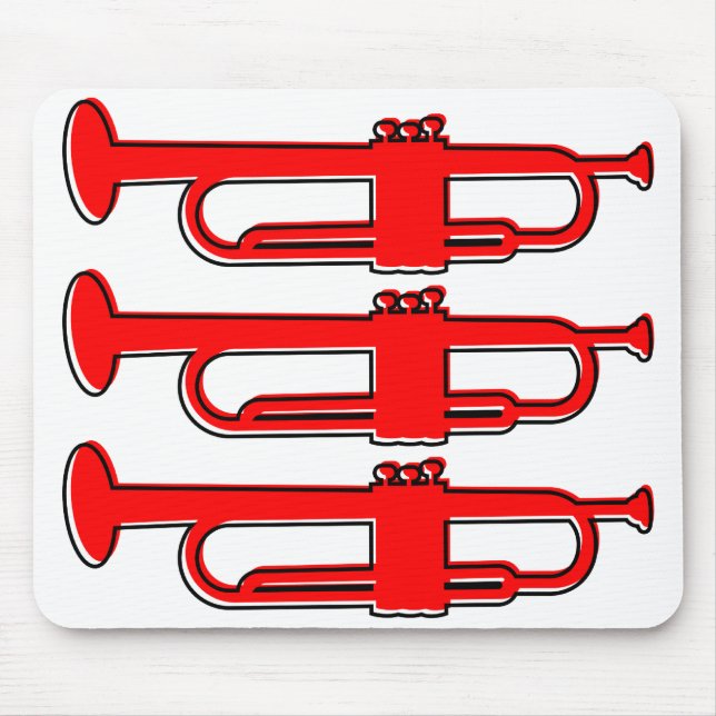 oddRex trumpets Mouse Pad (Front)