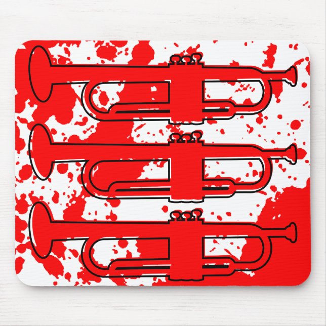 oddRex trumpets Mouse Pad (Front)