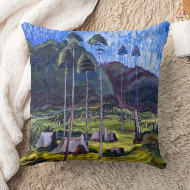 Odds and Ends | Emily Carr | Throw Pillow (Blanket)