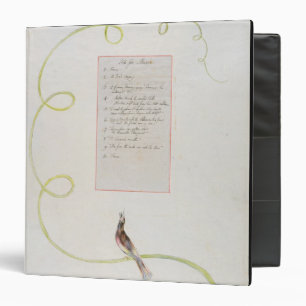 'Ode for Music' design 94 from 'The Poems of Thoma 3 Ring Binder